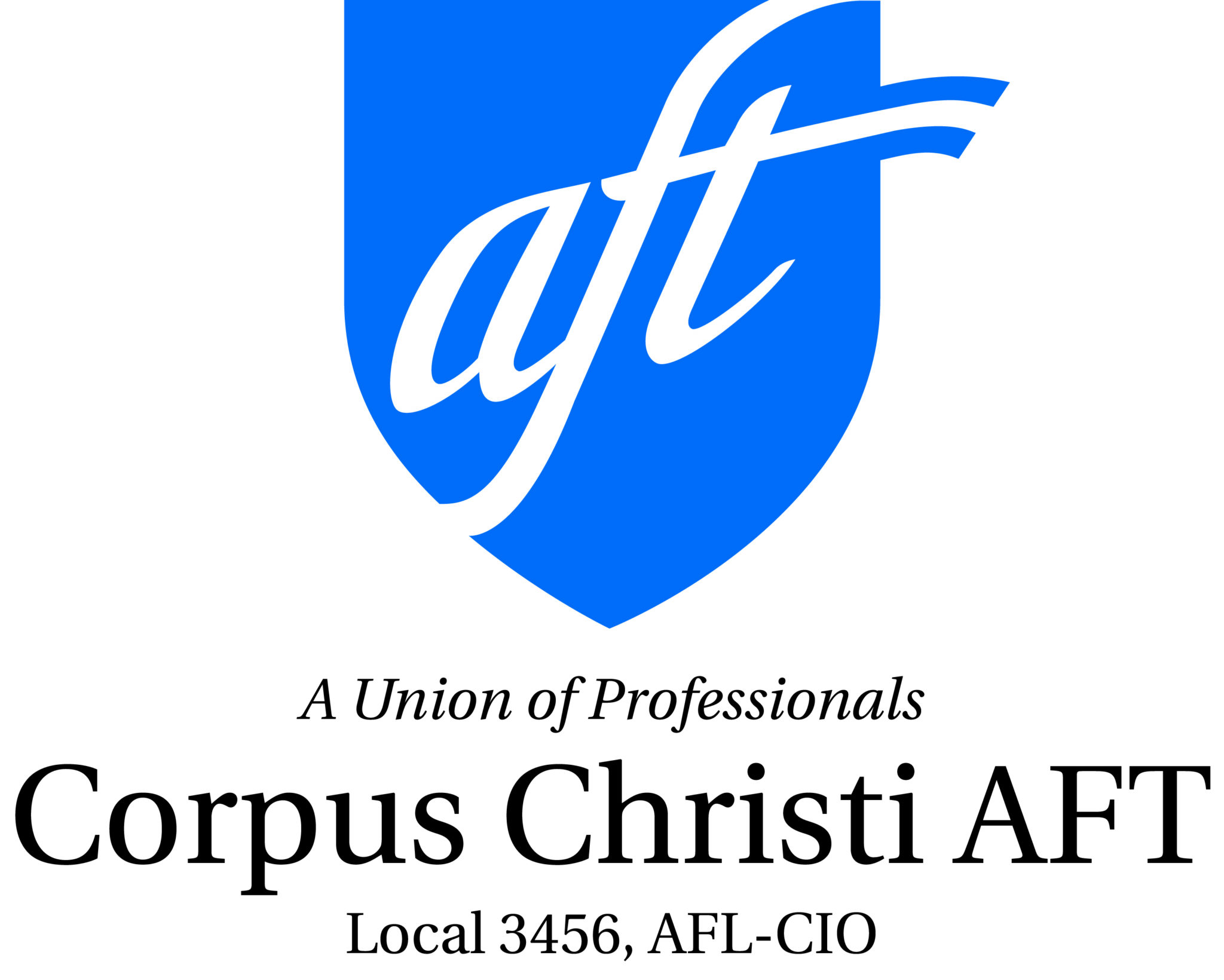 Texas AFT Blue Logo Center