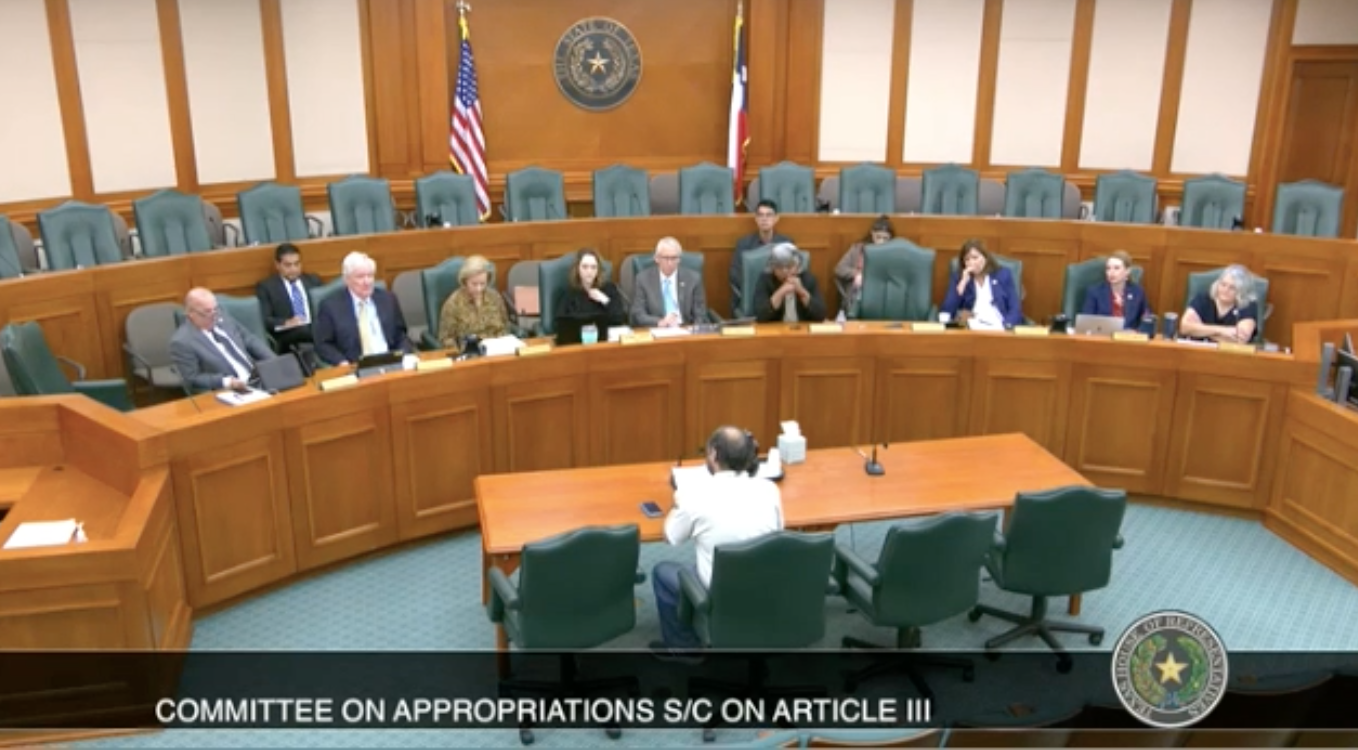 Texas Aft House Appropriations Committee Considers Community College Budget Hears Testimony 4516