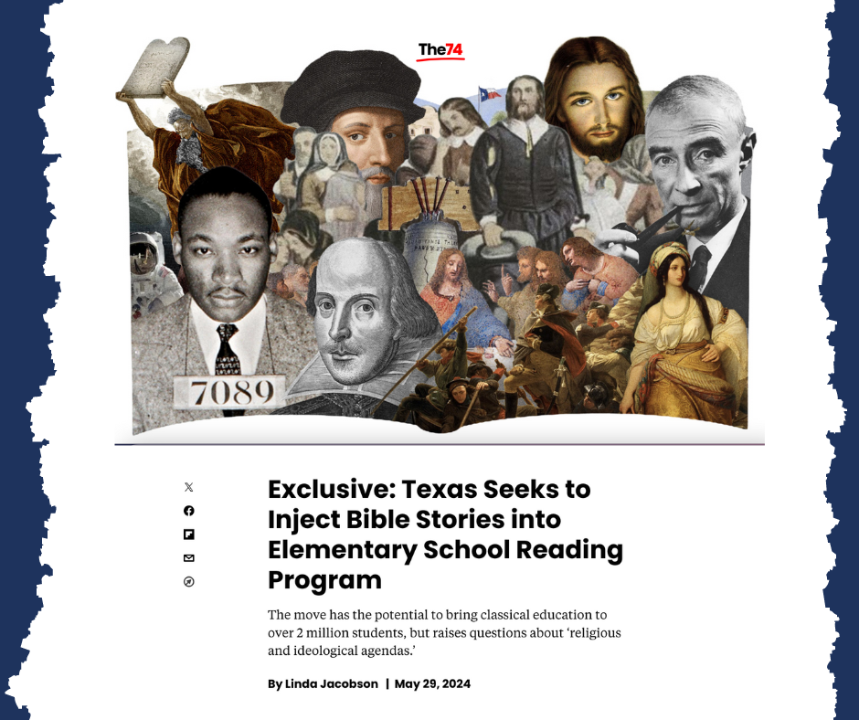 Texas AFT New HB 1605 Materials Include Bible References ‣ Texas AFT